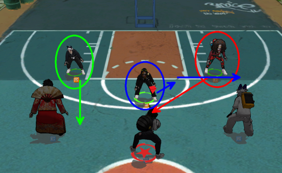 《街头篮球》技巧攻略  如何正确防守双外的高位做球_https://www.itzol.com_游戏攻略_第6张
